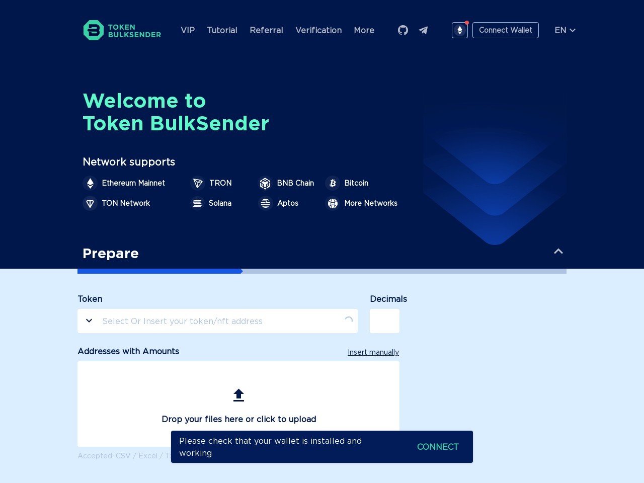 Token Bulksender